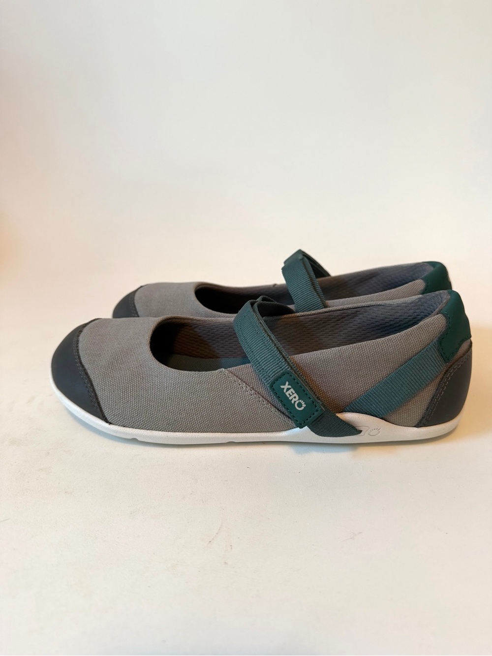 Xero Cassie Teal Mary Jane Flats Loafers Hemp Canvas Barefoot Shoe Womens Size 9 - Picture 7 of 16